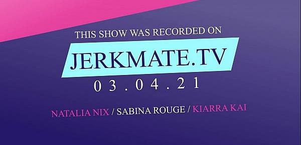 trendsNatalia Nix,Sabina Rouge, And Kiarra Kai Are Cuming Using Double Sided Dildo On Jerkmate TV